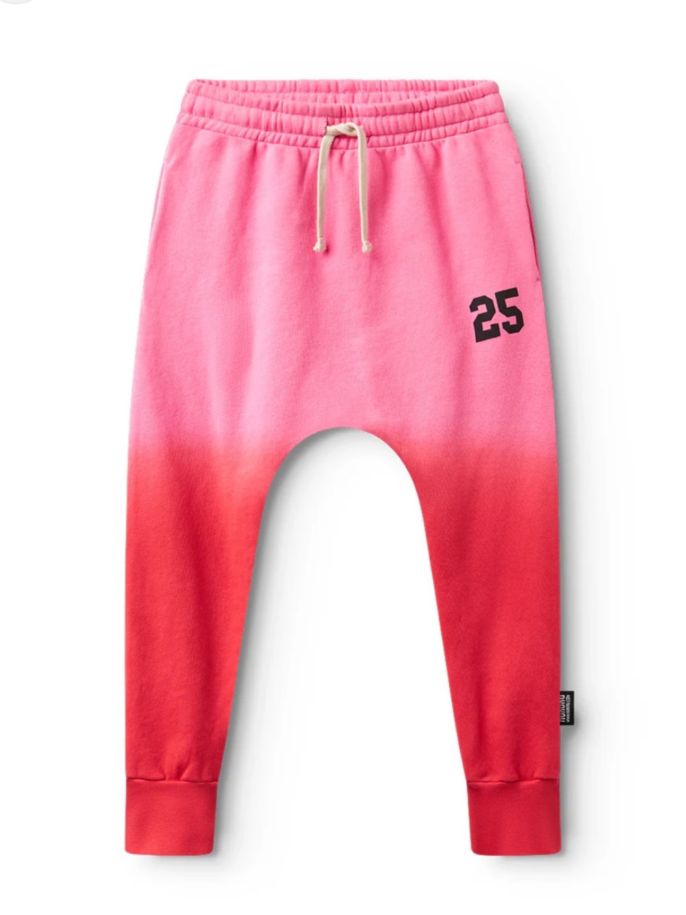 NUNUNU Kids Pink Ombre Jogger Pants with '25' Accent